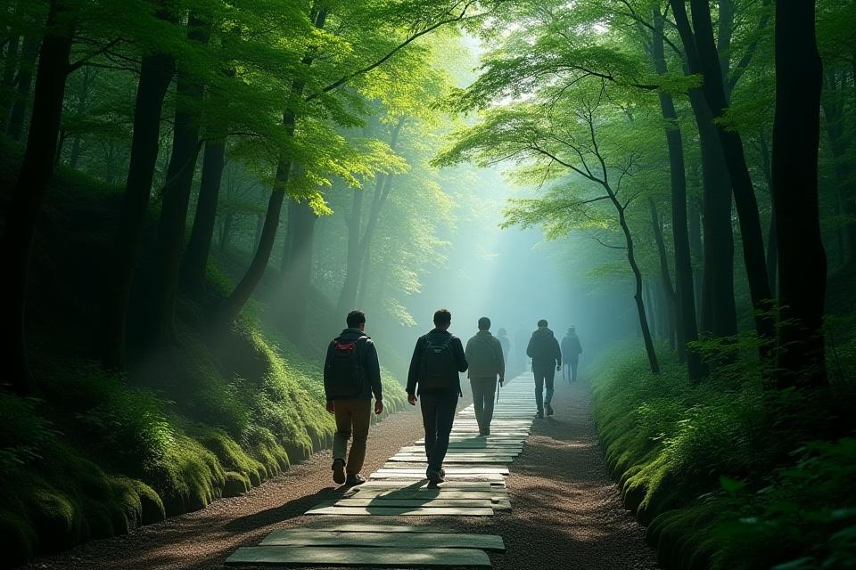 古道を行く旅人たち